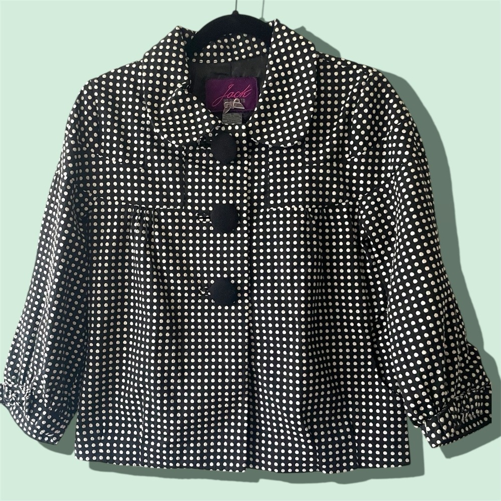 Jack by BB Dakota Black and White Pea Coat